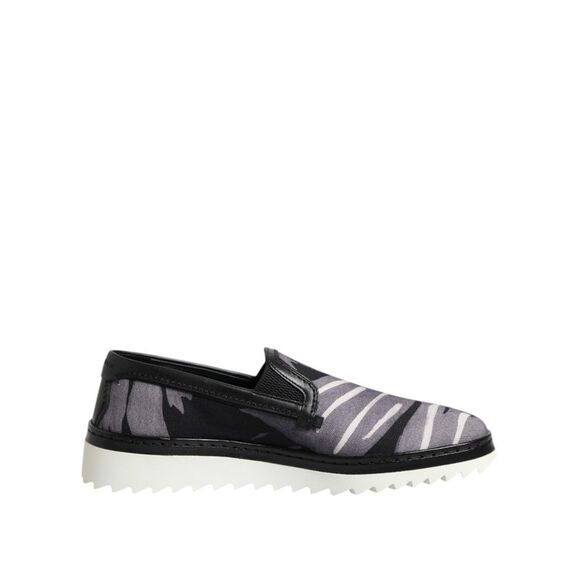 Dolce & Gabbana Black Tropical Slip On Men Sneakers Men's Shoes